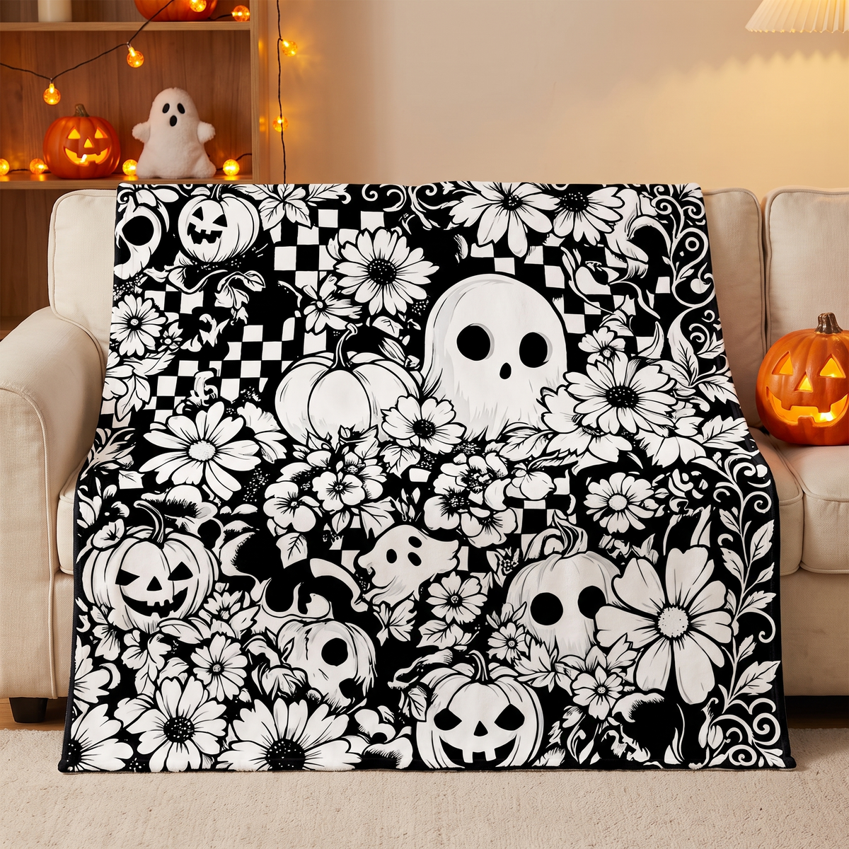 CozeColor™ Halloween Coloring Blanket
