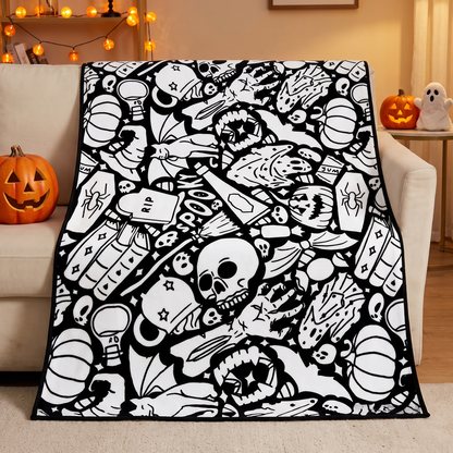 CozeColor™ Halloween Coloring Blanket